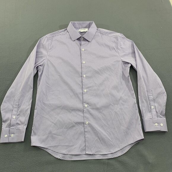 Ministry of Supply Other - Ministry of Supply Shirt Mens Large Purple Check Stretch Button Up Long Sleeve